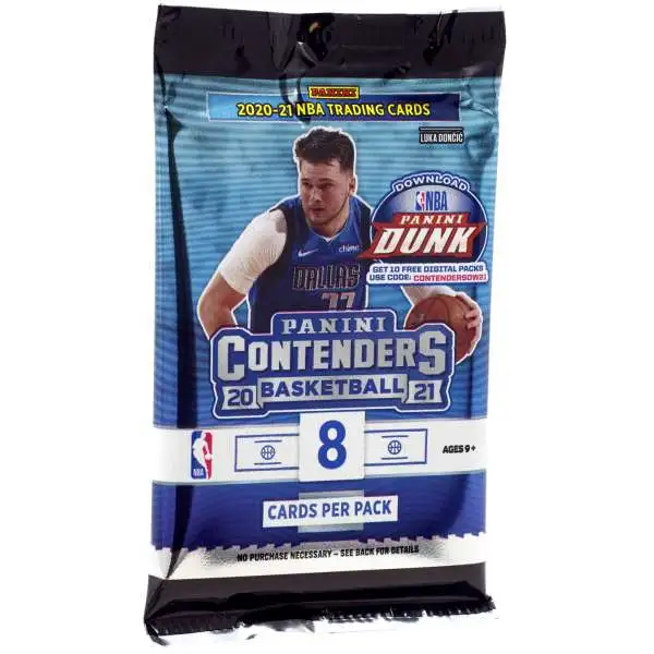 NBA Panini 2020-21 Contenders Basketball Trading Card RETAIL Pack [8 Cards]