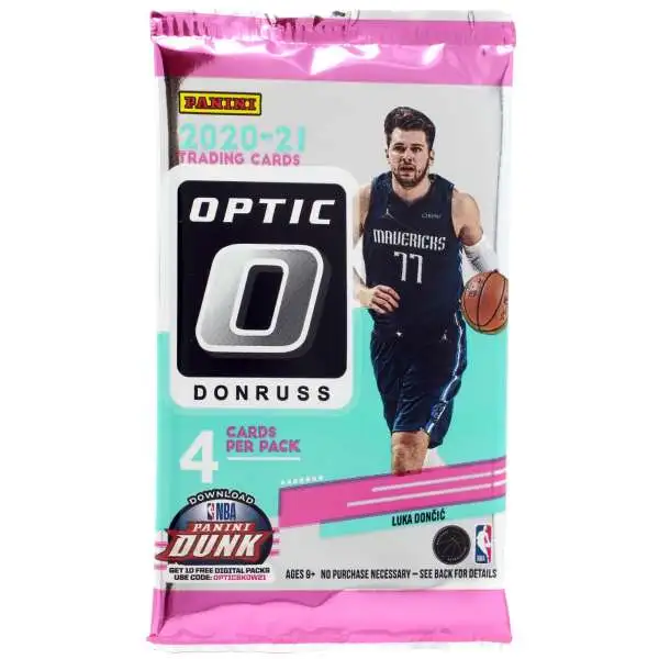 NBA Panini 2020-21 Donruss Optic Basketball Trading Card BLASTER Pack [4 Cards]