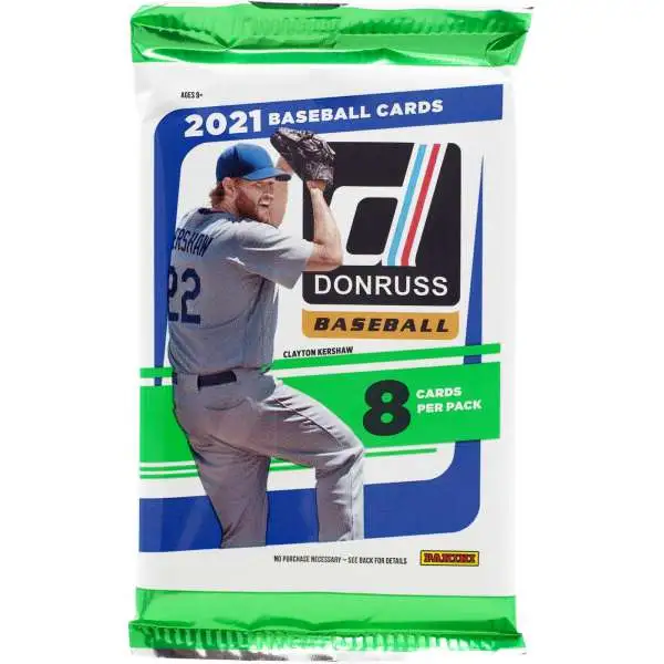 MLB Panini 2021 Donruss Baseball Trading Card HOBBY Pack [8 Cards]