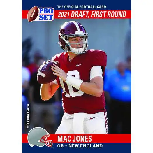 NFL New England Patriots 2021 Pro Set Draft Day Football Mac Jones PSDD9