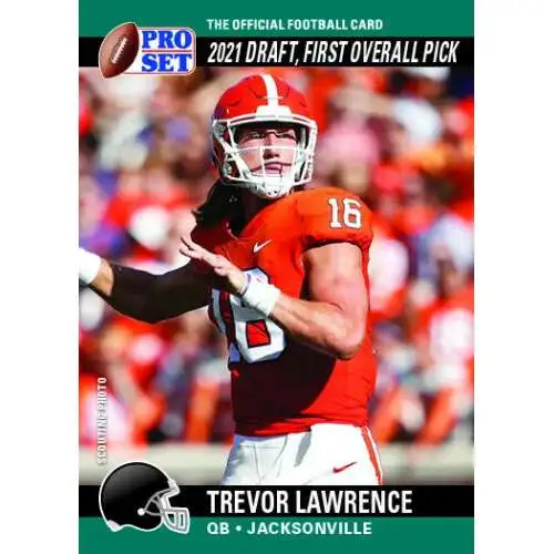NFL Jacksonville Jaguars 2021 Pro Set Draft Day Football Trevor Lawrence PSDD1