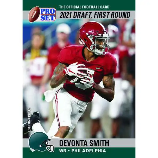 NFL Philadelphia Eagles 2021 Pro Set Draft Day Football Devonta Smith PSDD7
