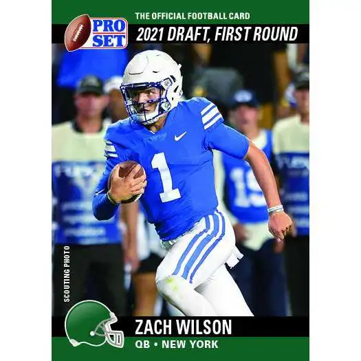 NFL New York Jets 2021 Pro Set Draft Day Football Zach Wilson PSDD2