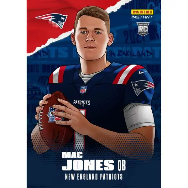 NFL New England Patriots 2021 Instant Draft Night Illustrations Football Mac Jones