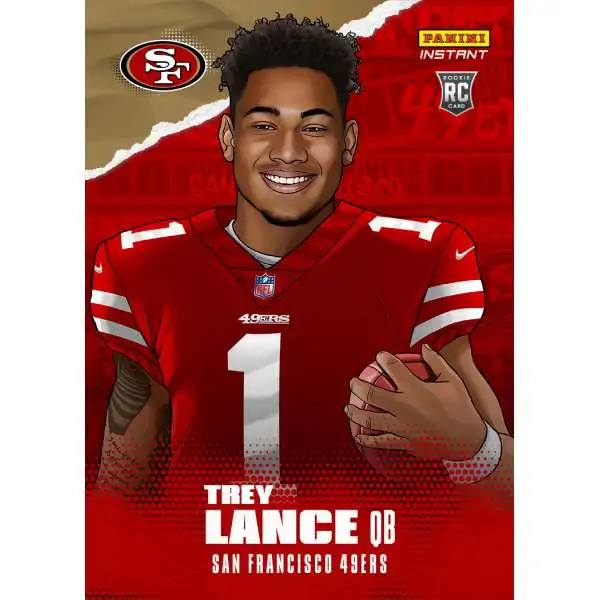 NFL San Francisco 49ers 2021 Instant Draft Night Illustrations Football Trey Lance