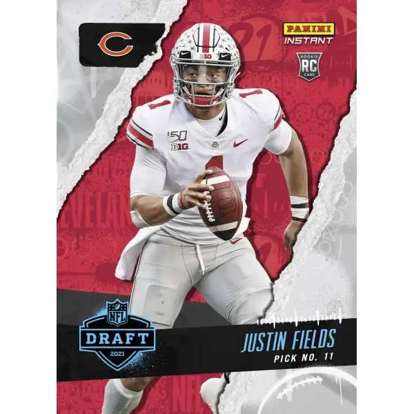 NFL 2021 Panini Prizm Draft Picks Justin Fields Trading Card 192 Rookie -  ToyWiz