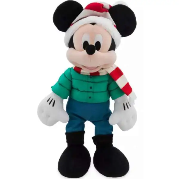 Disney 2021 Holiday Mickey Mouse Exclusive 14-Inch Plush [Green Jacket & Blue Jeans]