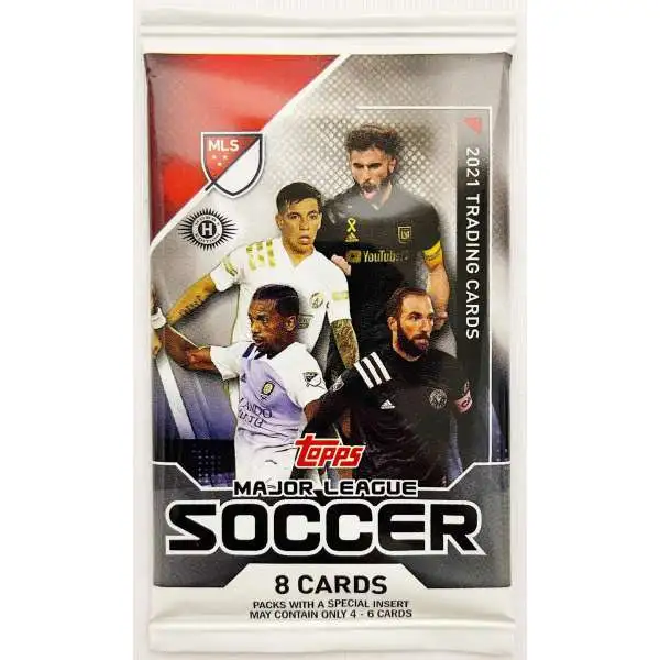 MLS Topps 2021 Major League Soccer Trading Card HOBBY Pack [8 Cards]