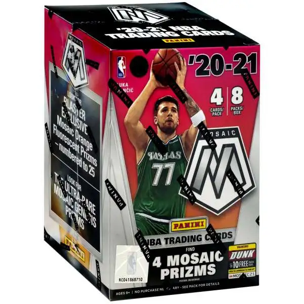 NBA Panini 2020-21 Prizm Mosaic Basketball Trading Card BLASTER Box [8 Packs]
