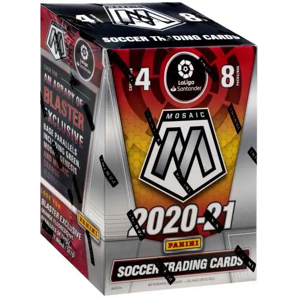 LaLiga Santander Panini 2020-21 Mosaic Soccer Trading Card BLASTER Box [8 Packs]