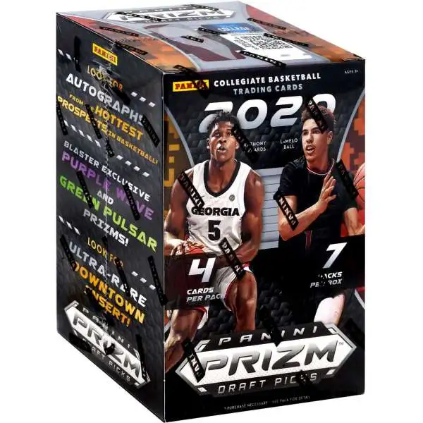 College Panini 2020-21 Prizm Draft Picks Basketball Trading Card BLASTER Box [7 Packs]