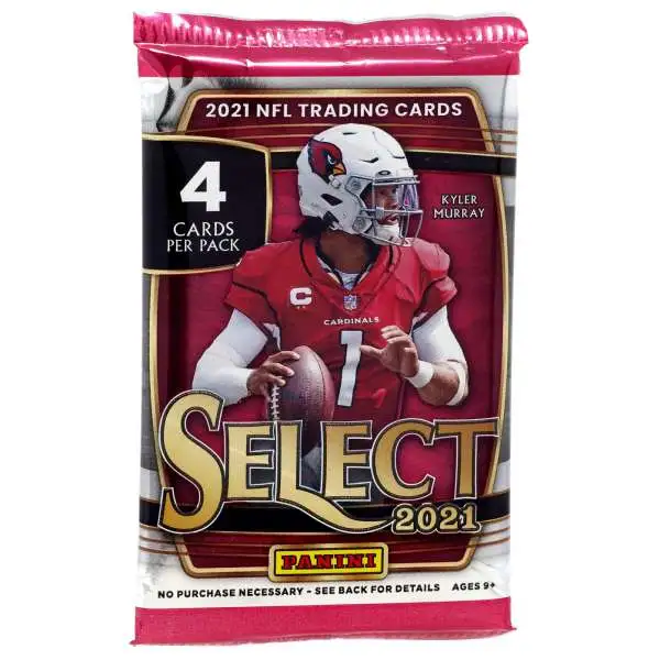 NFL Panini 2021 Select Football Trading Card HANGER Pack 20 Cards, 4