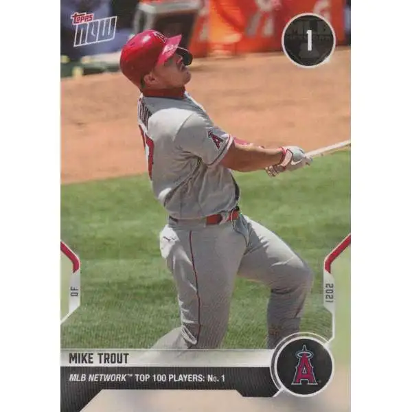 Topps Now 2021 MLB Network Top 100 Mike Trout T-1