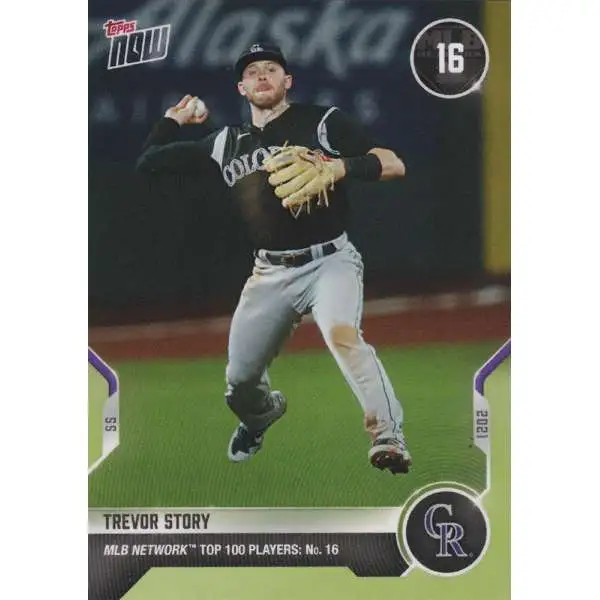 Topps Now 2021 MLB Network Top 100 Trevor Story T-16