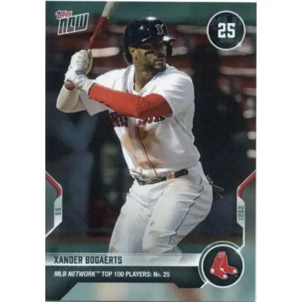 Topps Now 2021 MLB Network Top 100 Xander Bogaerts T-25