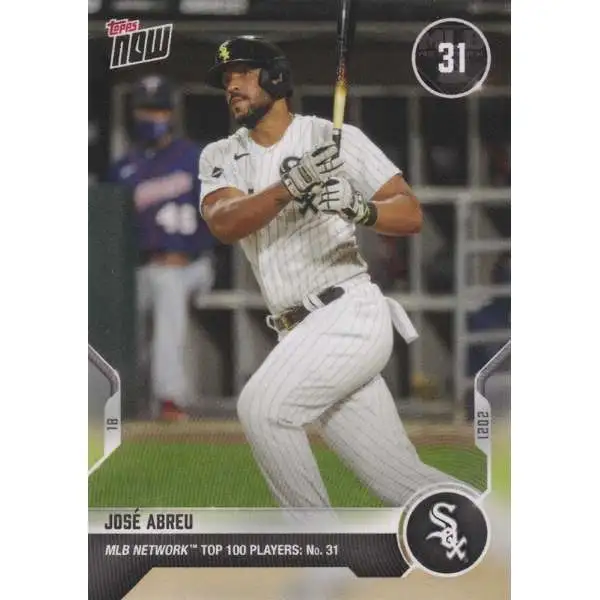 Topps Now 2021 MLB Network Top 100 Jose Abreu T-31