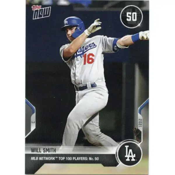 Topps Now 2021 MLB Network Top 100 Will Smith T-50