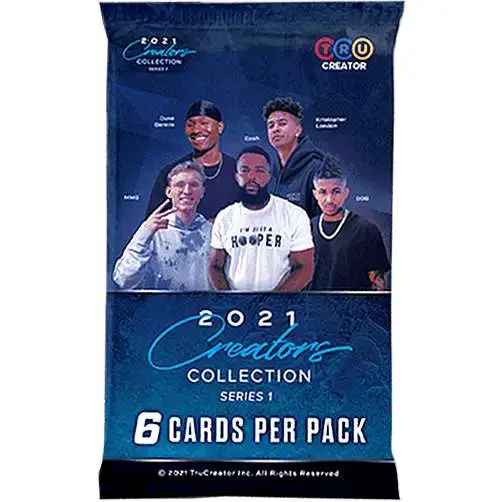 TruCreator, Inc. 2021 Creators Collection Series 1 Trading Card RETAIL Pack [6 Cards]
