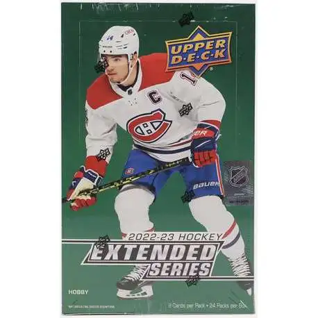 NHL Upper Deck 2022-23 Extended Series Hockey Trading Card HOBBY Box [24 Packs]