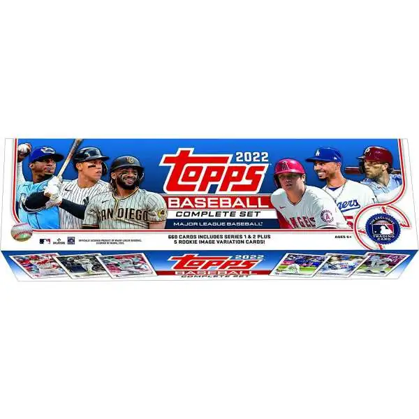 MLB Topps 2022 Baseball Trading Card RETAIL Factory Set [660 Cards (Series 1 & 2) Plus 5 Rookie Variation Cards]