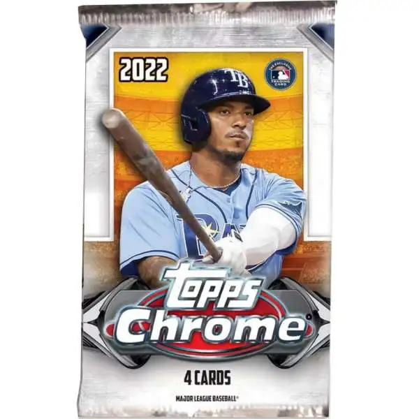 MLB Topps 2022 Chrome Baseball Trading Card BLASTER Pack [4 Cards]