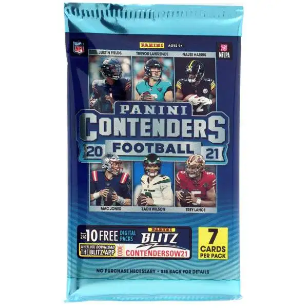 NFL Panini 2020-21 Contenders Football Trading Card BLASTER Pack [7 Cards]
