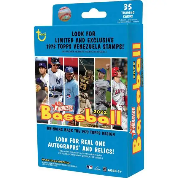 MLB Topps 2022 Heritage Baseball Sports Cards [35 Cards]