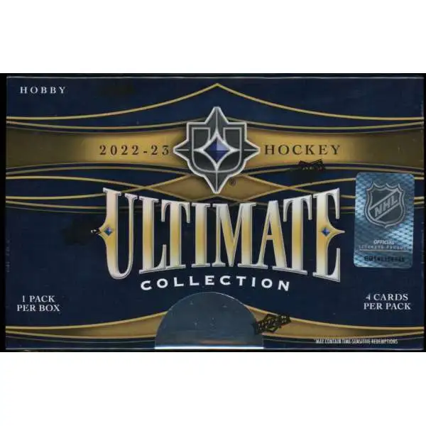 NHL Upper Deck 2022-23 Ultimate Collection Hockey Trading Card HOBBY Box [1 Pack, 4 Cards]