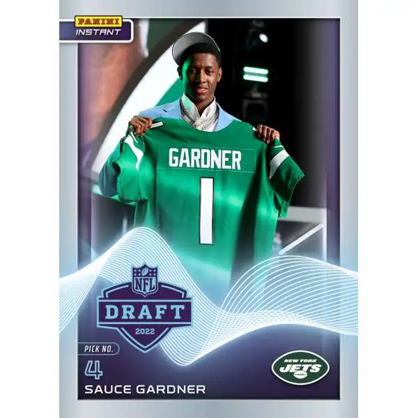 NFL New York Jets 2022 Instant Draft Night Football Ahmad "Sauce" Gardner #4 [Rookie Card]