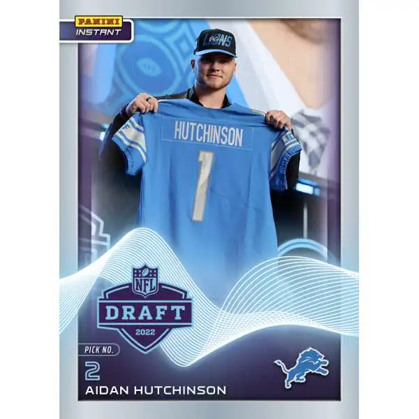 NFL Detroit Lions 2022 Instant Draft Night Football Aidan Hutchinson #2 [Rookie Card]
