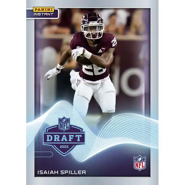 NFL Los Angeles Chargers 2022 Instant Draft Night Football Isaiah Spiller [Rookie Card]
