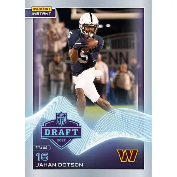 NFL Washington Commanders 2022 Instant Draft Night Football Jahan Dotson #13 [Rookie Card]