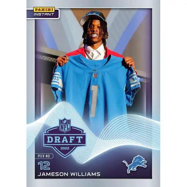 NFL Detroit Lions 2022 Instant Draft Night Football Jameson Williams #11 [Rookie Card]