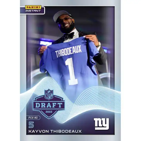 NFL New York Giants 2022 Instant Draft Night Football Kayvon Thibodeaux #5 [Rookie Card]