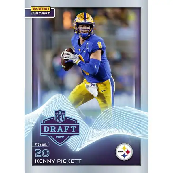 NFL Pittsburgh Panthers 2022 Instant Draft Night Football Kenny Pickett #15 [Rookie Card]