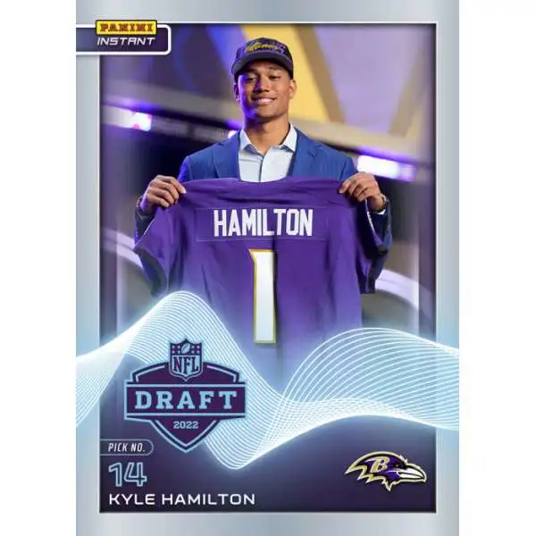 NFL Baltimore Ravens 2022 Instant Draft Night Football Kyle Hamilton #12 [Rookie Card]