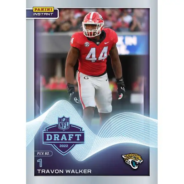 NFL Jacksonville Jaguars 2022 Instant Draft Night Football Travon Walker #1 [Rookie Card]