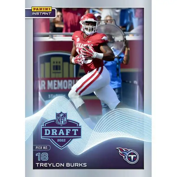 NFL Tennessee Titans 2022 Instant Draft Night Football Treylon Burks #14 [Rookie Card]