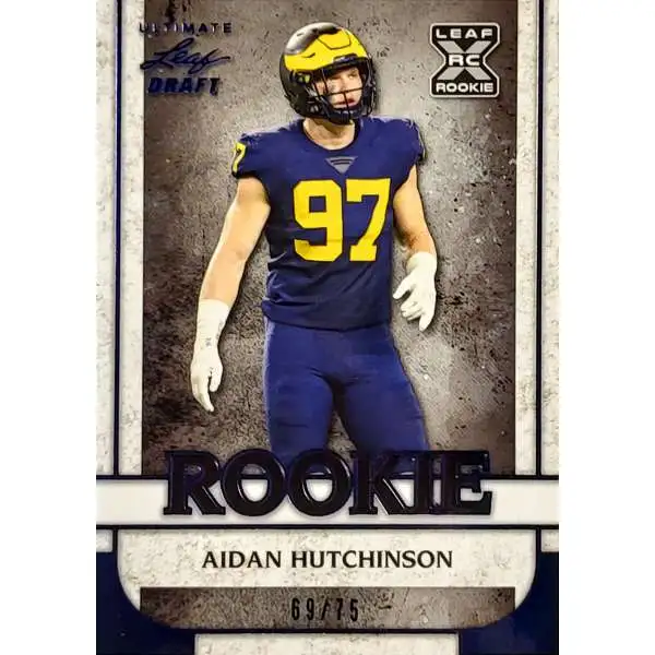 NFL 2022 Leaf Draft Football Single Card Aidan Hutchinson B-3 XRC