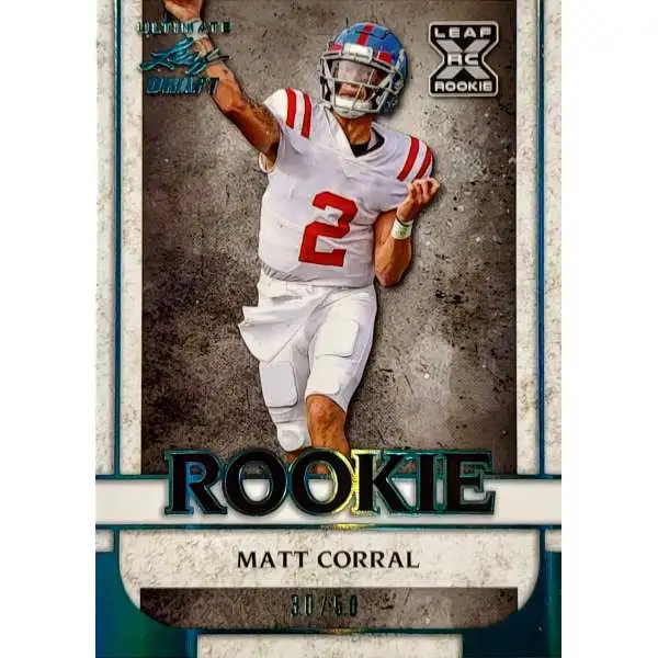 NFL Leaf 2022 Ultimate Draft Football 30/50 Matt Corral #15 [Rookie]