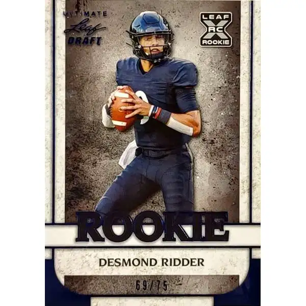 NFL Leaf 2022 Ultimate Draft Football /75 Desmond Ridder #11 [Rookie]