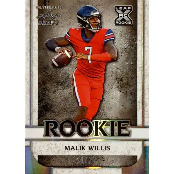 NFL Leaf 2022 Ultimate Draft Football 12/25 Malik Willis #14 [Rookie]