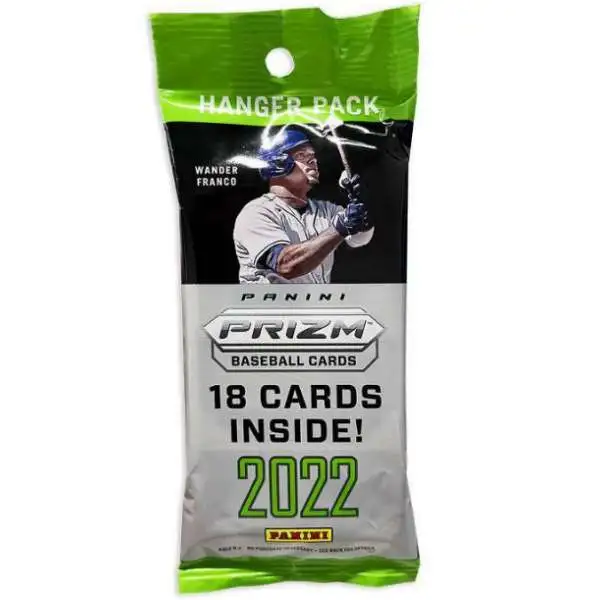 MLB Panini 2022 Prizm Baseball Trading Card HANGER Pack [18 Cards]