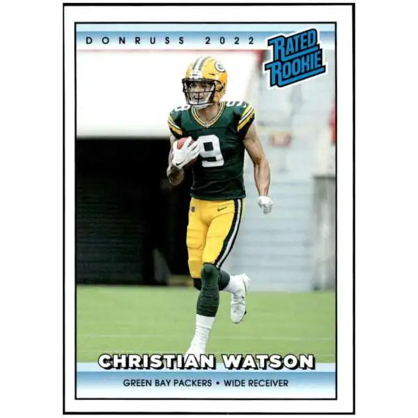 NFL 2022 Instant Donruss Rated Rookies Retro Football 1 of 4094 Christian Watson #12