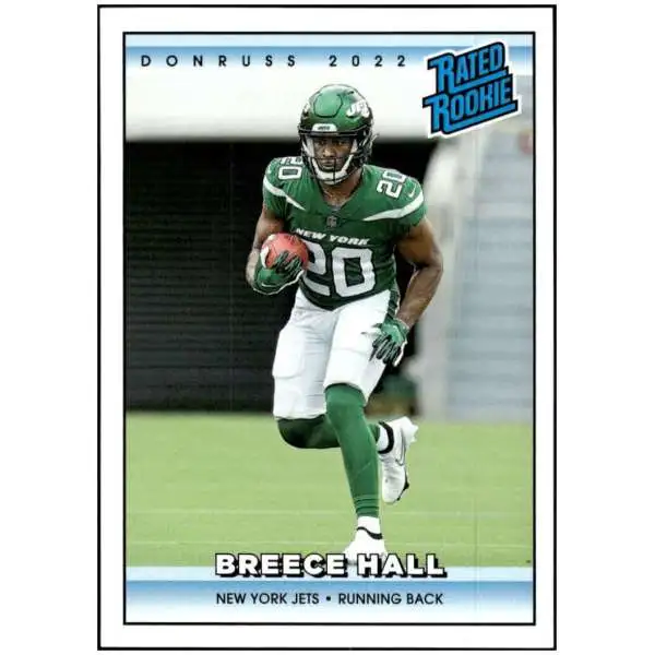 NFL 2022 Instant Donruss Rated Rookies Retro Football 1 of 4094 Breece Hall #13