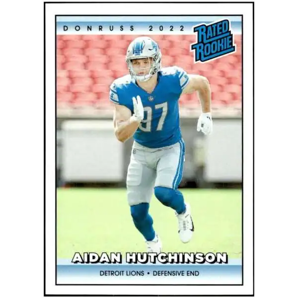 NFL 2022 Instant Donruss Rated Rookies Retro Football 1 of 4094 Aidan Hutchinson #2