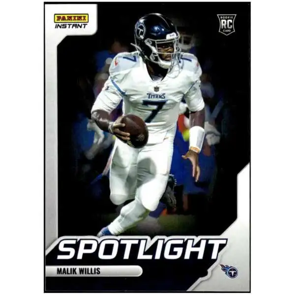 NFL 2022 Instant Football Spotlight Rookies Malik Willis #25 [Rookie]