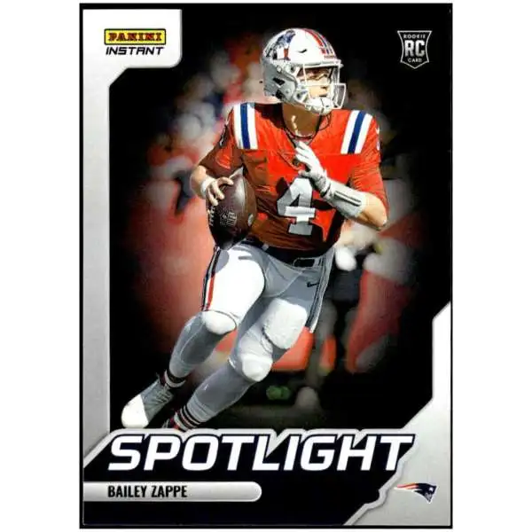 NFL New England Patriots 2022 Instant Weekly Pass Football Single Card  Bailey Zappe 42 Rookie Card, Makes NFL Debut - ToyWiz