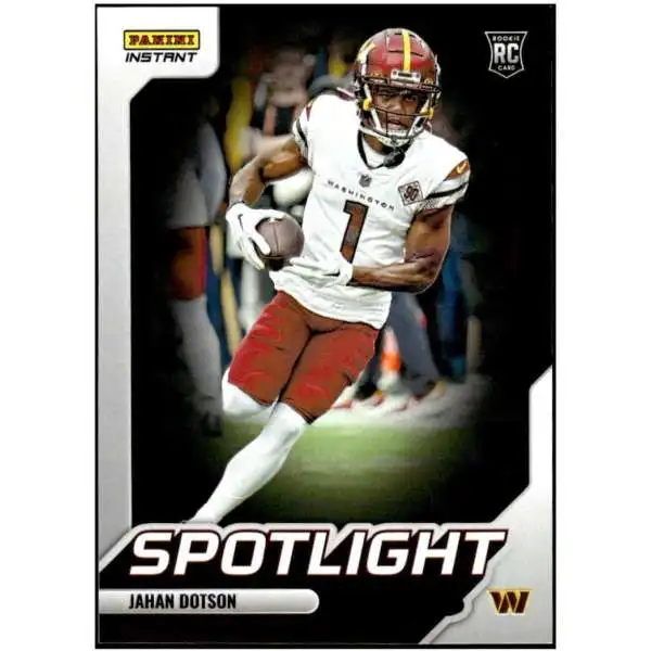 NFL Washington Commanders 2022 Instant RPS First Look Football 1 of 942  Jahan Dotson FL9 [Rookie Card]