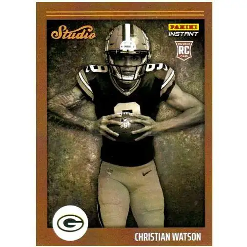NFL Green Bay Packers 2022 Instant Studio Football Christian Watson S12 [Rookie Card]
